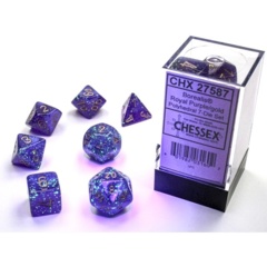 7ct Polyhedral Set - Borealis Luminary Royal Purple w/Gold - CHX27587